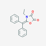 2-(DIPHENYLMETHYLENE)-3-ETHYL-1,3-OXAZOLIDINE-4,5-DIONE