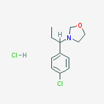 3-[1-(4-chlorophenyl)propyl]-1,3-oxazolidine hydrochloride