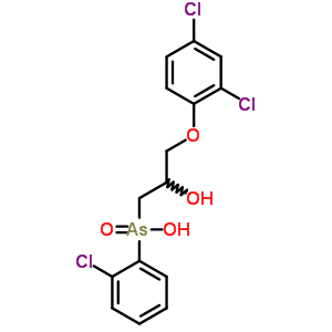 (o-Chlorophenyl)[3-(2,4-dichlorophenoxy)-2-hydroxypropyl]arsinic acid