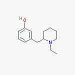 PHENOL,3-[(1-ETHYL-PIPERIDIN-2-YL)METHYL]-
