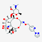 N-[(13e)-9-[4-(dimethylamino)-3-hydroxy-6-methyloxan-2-yl]oxy-3-ethyl-2-hydroxy-2,6,8,10,16,18-hexamethyl-5,7-dioxo-13-[(6-pyrazol-1-ylpyridin-3-yl)methoxyimino]-4,11,15-trioxabicyclo[8.5.4]nonadecan-17-ylidene]acetamide