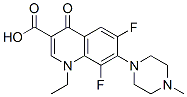 1,4-Dihydro-1-ethyl-6,8-difluoro-7-(4-methylpiperazin-1-yl)-4-oxoquinoline-3-carboxylic acid