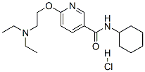 N-cyclohexyl-6-(2-diethylaminoethoxy)pyridine-3-carboxamide hydrochlor ide