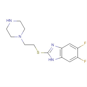 1H-Benzimidazole, 5,6-difluoro-2-[[2-(1-piperazinyl)ethyl]thio]-