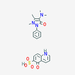 4-(dimethylamino)-1,5-dimethyl-2-phenylpyrazol-3-one;5-oxo-1h-quinoline-6-sulfonic Acid
