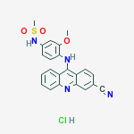 METHANESULFONAMIDE,N-(4-((3-CYANO-9-ACRIDINYL)AMINO)-3-METHOXYPHENYL)- HCL