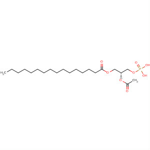 Hexadecanoic acid, 2-(acetyloxy)-3-(phosphonooxy)propyl ester, (R)-