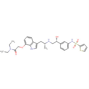 Acetamide,N,N-diethyl-2-[[3-[(2R)-2-[[(2R)-2-hydroxy-2-[3-[(2-thienylsulfonyl)amino]phenyl]ethyl]amino]propyl]-1H-indol-7-yl]oxy]-