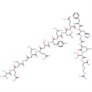 L-Arginine,L-threonyl-L-glutaminyl-L-serylglycyl-L-leucyl-L-glutaminyl-L-seryl-L-tyrosyl-L-leucyl-L-leucyl-L-glutaminyl-L-phenylalanyl-L-histidylglycyl-L-leucyl-L-valyl-