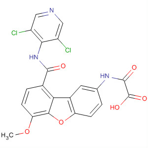 Acetic acid,[[9-[[(3,5-dichloro-4-pyridinyl)amino]carbonyl]-6-methoxy-2-dibenzofuranyl]amino]oxo-