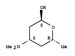 2H-Pyran-2-ol,4-(dimethylamino)tetrahydro-6-methyl-, (2S,4S,6R)-