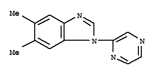 1H-Benzimidazole,5,6-dimethyl-1-(2-pyrazinyl)-