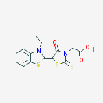 [5-(3-ETHYL-1,3-BENZOTHIAZOL-2(3H)-YLIDENE)-4-OXO-2-THIOXO-1,3-THIAZOLIDIN-3-YL]ACETIC ACID