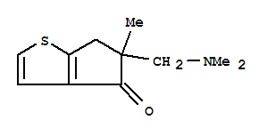 4H-Cyclopenta[b]thiophen-4-one,5-[(dimethylamino)methyl]-5,6-dihydro-5-methyl-