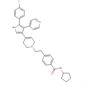 Benzamide,N-cyclopentyl-4-[2-[4-[5-(4-fluorophenyl)-4-(4-pyridinyl)-1H-pyrrol-3-yl]-3,6-dihydro-1(2H)-pyridinyl]ethyl]-