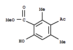 Benzoic acid,3-acetyl-6-hydroxy-2,4-dimethyl-, methyl ester