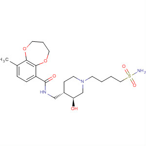2H-1,5-Benzodioxepin-6-carboxamide,N-[[(3S,4S)-1-[4-(aminosulfonyl)butyl]-3-hydroxy-4-piperidinyl]methyl]-3,4-dihydro-9-methyl-