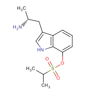 2-Propanesulfonic acid, 3-[(2R)-2-aminopropyl]-1H-indol-7-yl ester