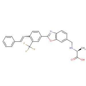b-Alanine,N-[[2-[4-(2-phenylethenyl)-3-(trifluoromethyl)phenyl]-6-benzoxazolyl]methyl]-
