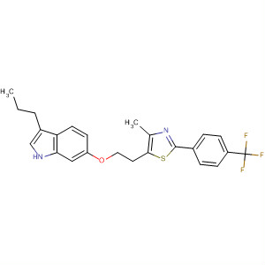 1H-Indole,6-[2-[4-methyl-2-[4-(trifluoromethyl)phenyl]-5-thiazolyl]ethoxy]-3-propyl-