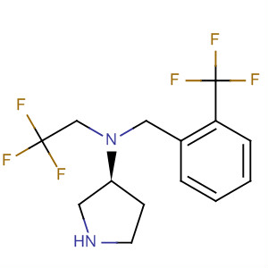 3-Pyrrolidinamine,N-(2,2,2-trifluoroethyl)-N-[[2-(trifluoromethyl)phenyl]methyl]-, (3S)-