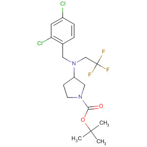 1-Pyrrolidinecarboxylic acid,3-[[(2,4-dichlorophenyl)methyl](2,2,2-trifluoroethyl)amino]-,1,1-dimethylethyl ester, (3S)-