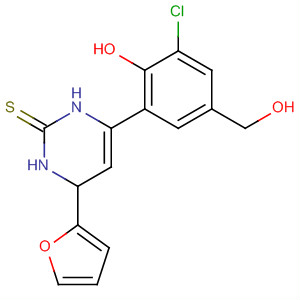 2(1H)-Pyrimidinethione,6-[3-chloro-2-hydroxy-5-(hydroxymethyl)phenyl]-4-(2-furanyl)-3,4-dihydro-