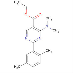 5-Pyrimidinecarboxylic acid, 4-(dimethylamino)-2-(2,5-dimethylphenyl)-,ethyl ester