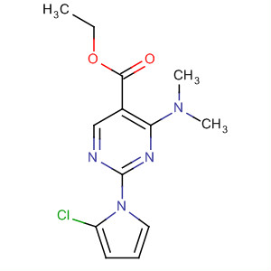 5-Pyrimidinecarboxylic acid,2-(2-chloro-1H-pyrrol-1-yl)-4-(dimethylamino)-, ethyl ester