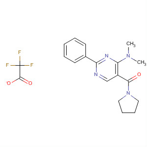 Pyrrolidine, 1-[[4-(dimethylamino)-2-phenyl-5-pyrimidinyl]carbonyl]-,mono(trifluoroacetate)