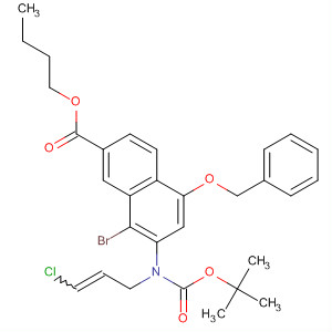 2-Naphthalenecarboxylic acid,8-bromo-7-[(3-chloro-2-propenyl)[(1,1-dimethylethoxy)carbonyl]amino]-5-(phenylmethoxy)-, butyl ester