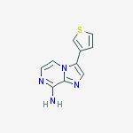 Imidazo[1,2-a]pyrazin-8-amine, 3-(3-thienyl)-