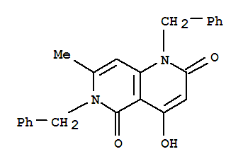 1,6-dibenzyl-2-hydroxy-7-methyl-1,6-naphthyridine-4,5(1H,6H)-dione