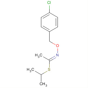 Ethanimidothioic acid, N-[(4-chlorophenyl)methoxy]-, 1-methylethylester, (1E)-