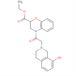2H-1,4-Benzoxazine-2-carboxylic acid,4-[(3,4-dihydro-8-hydroxy-2(1H)-isoquinolinyl)acetyl]-3,4-dihydro-, ethylester