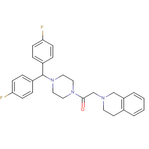 Piperazine,1-[bis(4-fluorophenyl)methyl]-4-[(3,4-dihydro-2(1H)-isoquinolinyl)acetyl]-