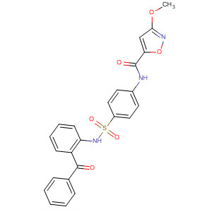5-Isoxazolecarboxamide,N-[4-[[(2-benzoylphenyl)amino]sulfonyl]phenyl]-3-methoxy-