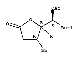 2(3H)-Furanone,5-[(1S)-1-(acetyloxy)-3-methylbutyl]dihydro-4-methyl-, (4R,5R)-