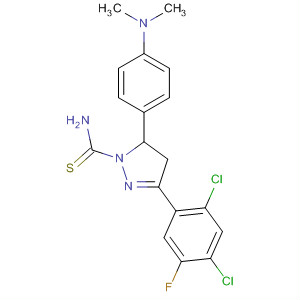 1H-Pyrazole-1-carbothioamide,3-(2,4-dichloro-5-fluorophenyl)-5-[4-(dimethylamino)phenyl]-4,5-dihydro-