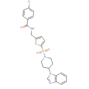 Benzamide,N-[[5-[[4-(1H-benzimidazol-1-yl)-1-piperidinyl]sulfonyl]-2-thienyl]methyl]-4-chloro-