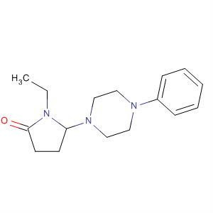 2-Pyrrolidinone, 1-ethyl-5-(4-phenyl-1-piperazinyl)-