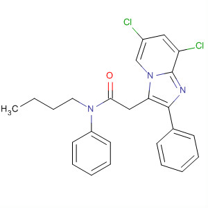 Imidazo[1,2-a]pyridine-3-acetamide, N-butyl-6,8-dichloro-N,2-diphenyl-