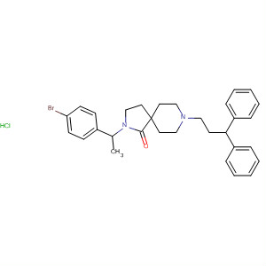 2,8-Diazaspiro[4.5]decan-1-one,2-[1-(4-bromophenyl)ethyl]-8-(3,3-diphenylpropyl)-, monohydrochloride