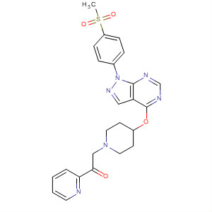 Ethanone,2-[4-[[1-[4-(methylsulfonyl)phenyl]-1H-pyrazolo[3,4-d]pyrimidin-4-yl]oxy]-1-piperidinyl]-1-(2-pyridinyl)-