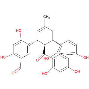 Benzaldehyde,5-[(1R,5S,6R)-6-(2,4-dihydroxybenzoyl)-5-(2,4-dihydroxyphenyl)-3-methyl-2-cyclohexen-1-yl]-2,4-dihydroxy-