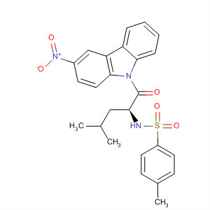 9H-Carbazole,9-[4-methyl-2-[[(4-methylphenyl)sulfonyl]amino]-1-oxopentyl]-3-nitro-,(S)-