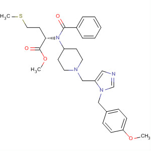 L-Methionine,N-benzoyl-N-[1-[[1-[(4-methoxyphenyl)methyl]-1H-imidazol-5-yl]methyl]-4-piperidinyl]-, methyl ester