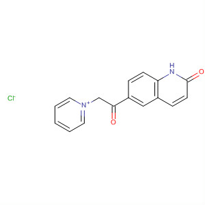 Pyridinium, 1-[2-(1,2-dihydro-2-oxo-6-quinolinyl)-2-oxoethyl]-, chloride