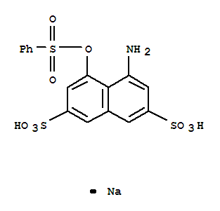 sodium hydrogen 4-amino-5-[(phenylsulphonyl)oxy]naphthalene-2,7-disulphonate