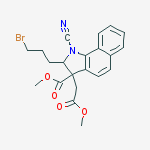 methyl 2-(3-bromopropyl)-1-cyano-3-(2-methoxy-2-oxoethyl)-2,3-dihydro-1H-benzo[g]indole-3-carboxylate